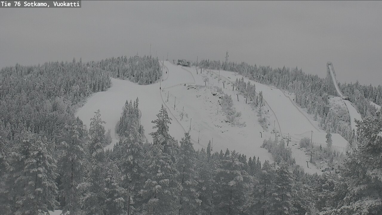 Weather Camera Image Väg 76 Sotkamo, Vuokatti, Sotkamo, Kainuu