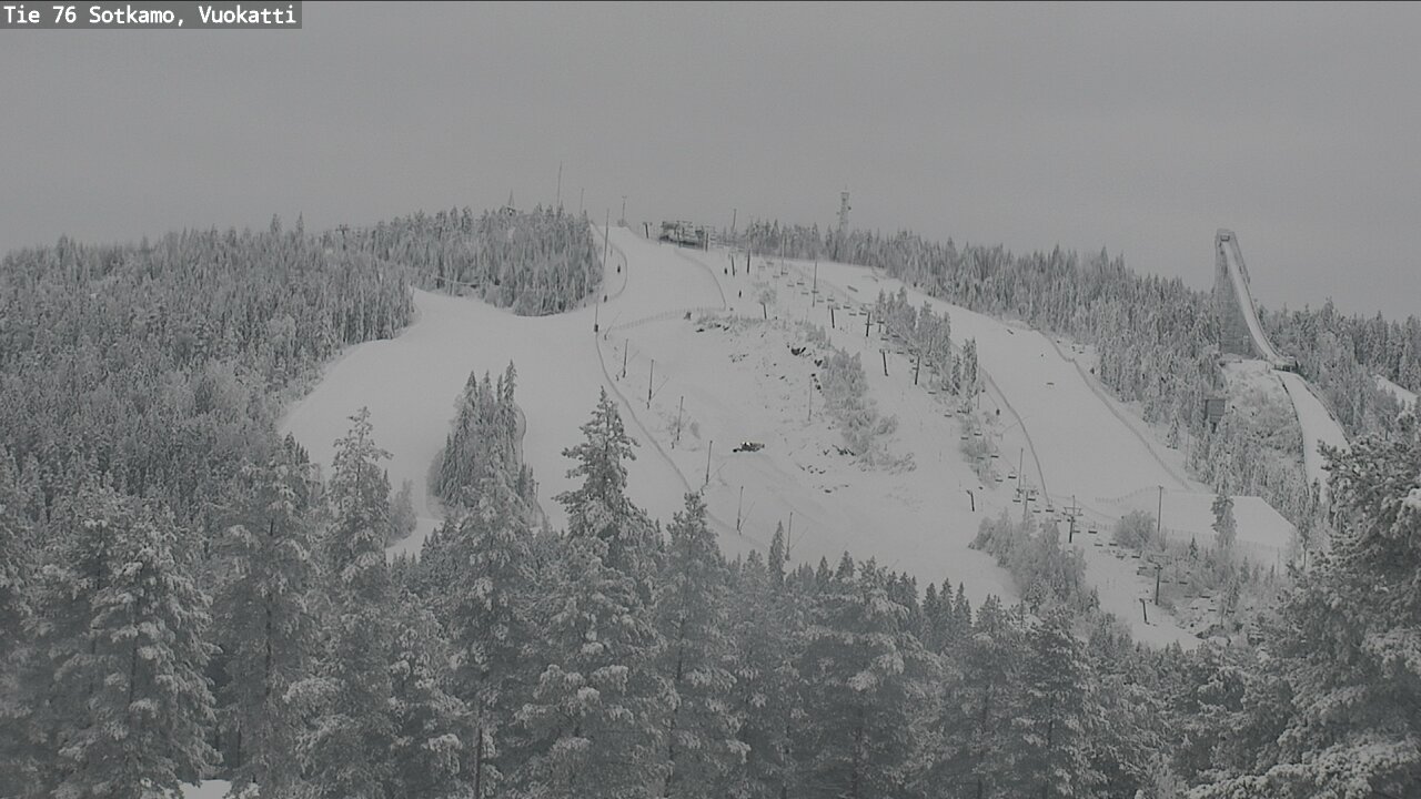 Weather Camera Image Väg 76 Sotkamo, Vuokatti, Sotkamo, Kainuu