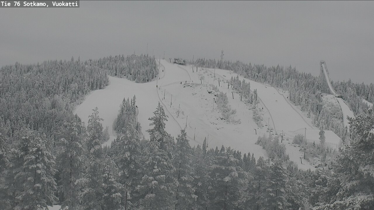 Weather Camera Image Väg 76 Sotkamo, Vuokatti, Sotkamo, Kainuu