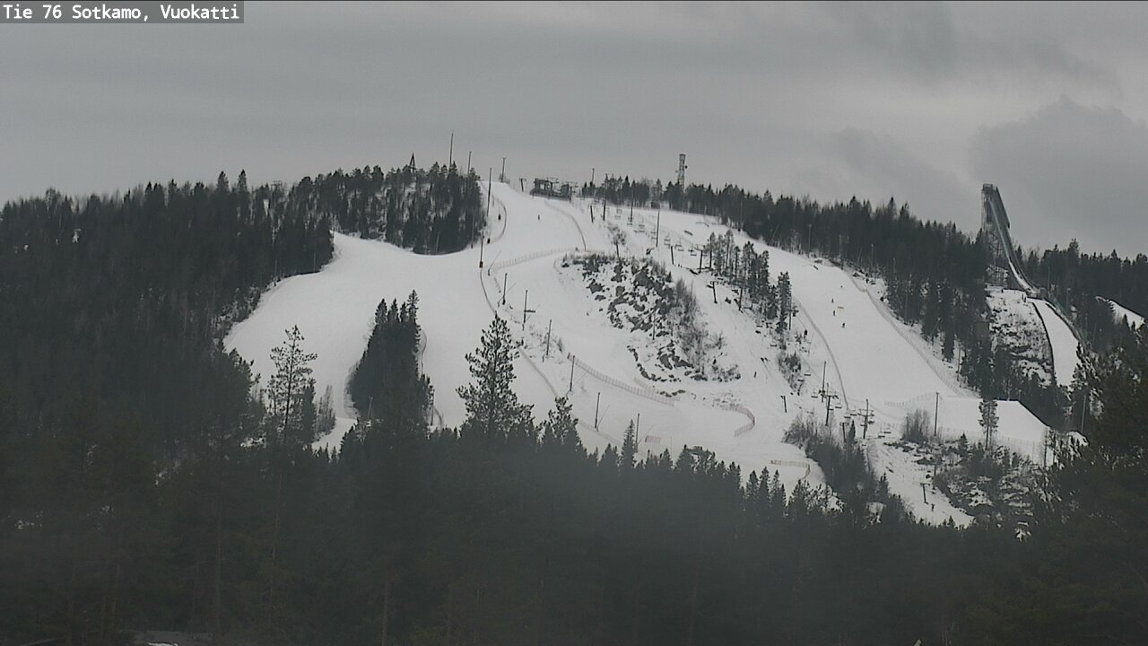 Weather Camera Image Road 76 Sotkamo, Vuokatti, Sotkamo, Kainuu