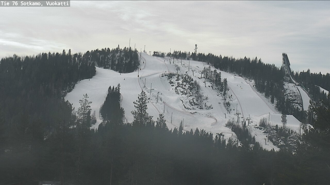 Weather Camera Image Road 76 Sotkamo, Vuokatti, Sotkamo, Kainuu