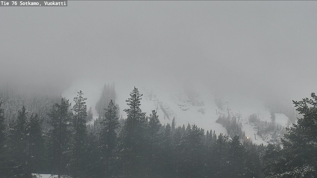 Weather Camera Image Väg 76 Sotkamo, Vuokatti, Sotkamo, Kainuu