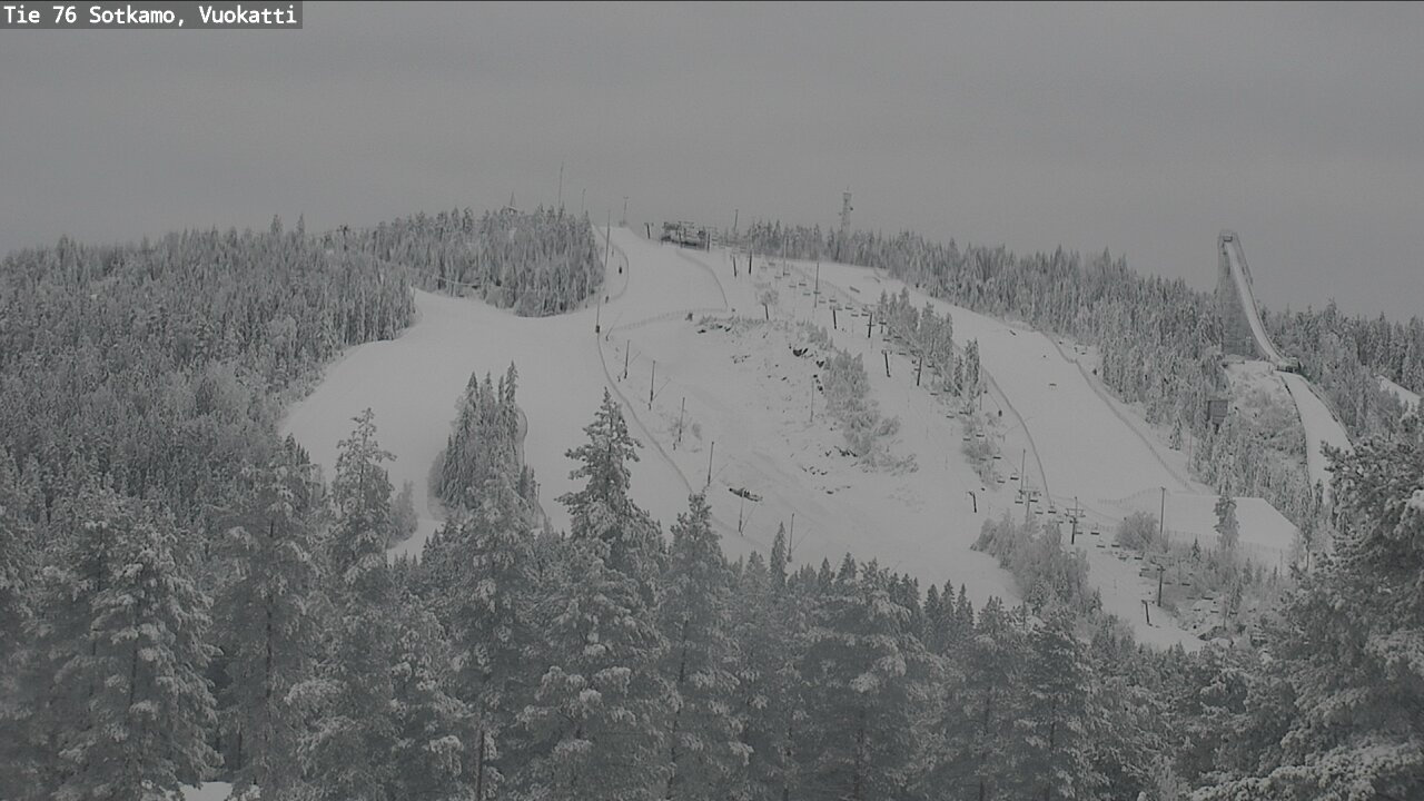 Weather Camera Image Väg 76 Sotkamo, Vuokatti, Sotkamo, Kainuu