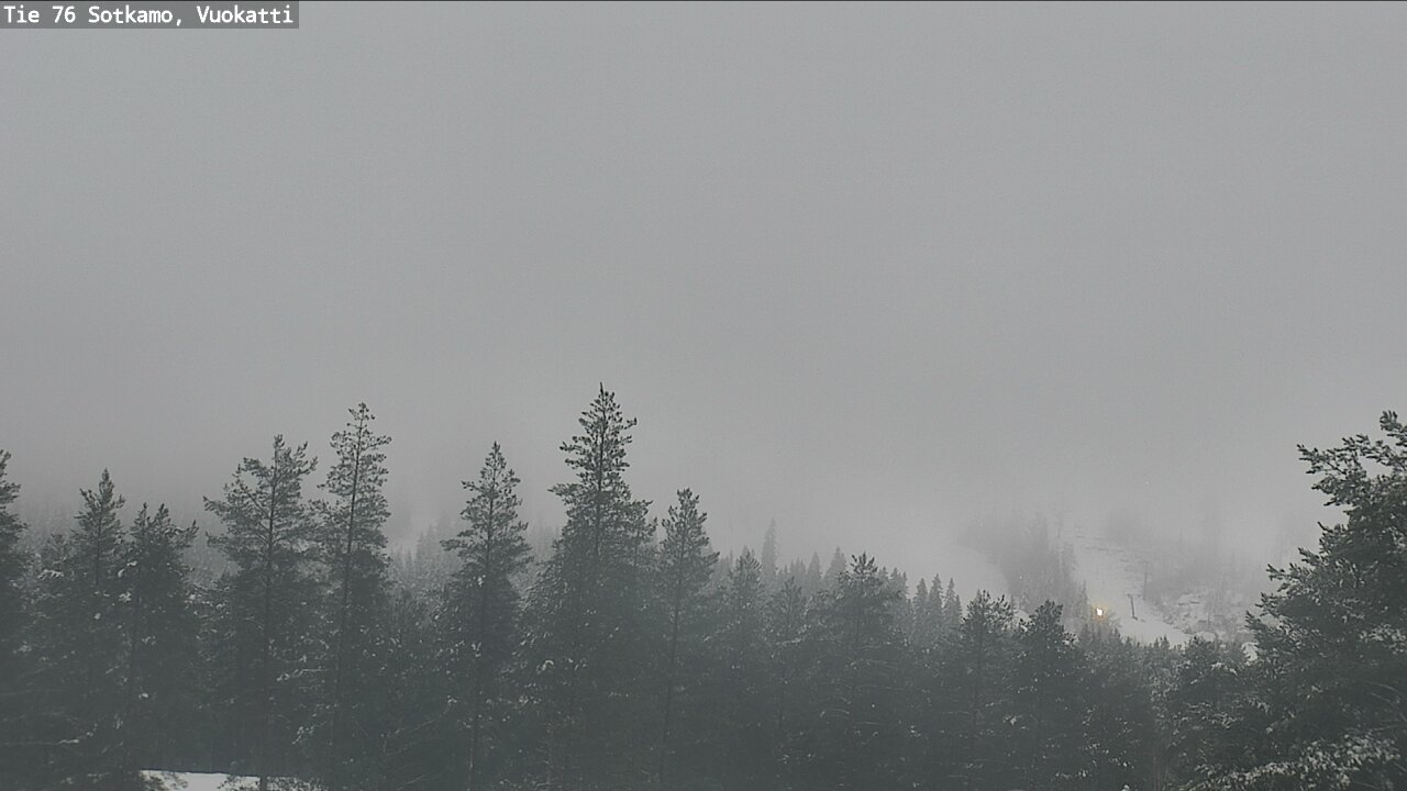 Weather Camera Image Väg 76 Sotkamo, Vuokatti, Sotkamo, Kainuu