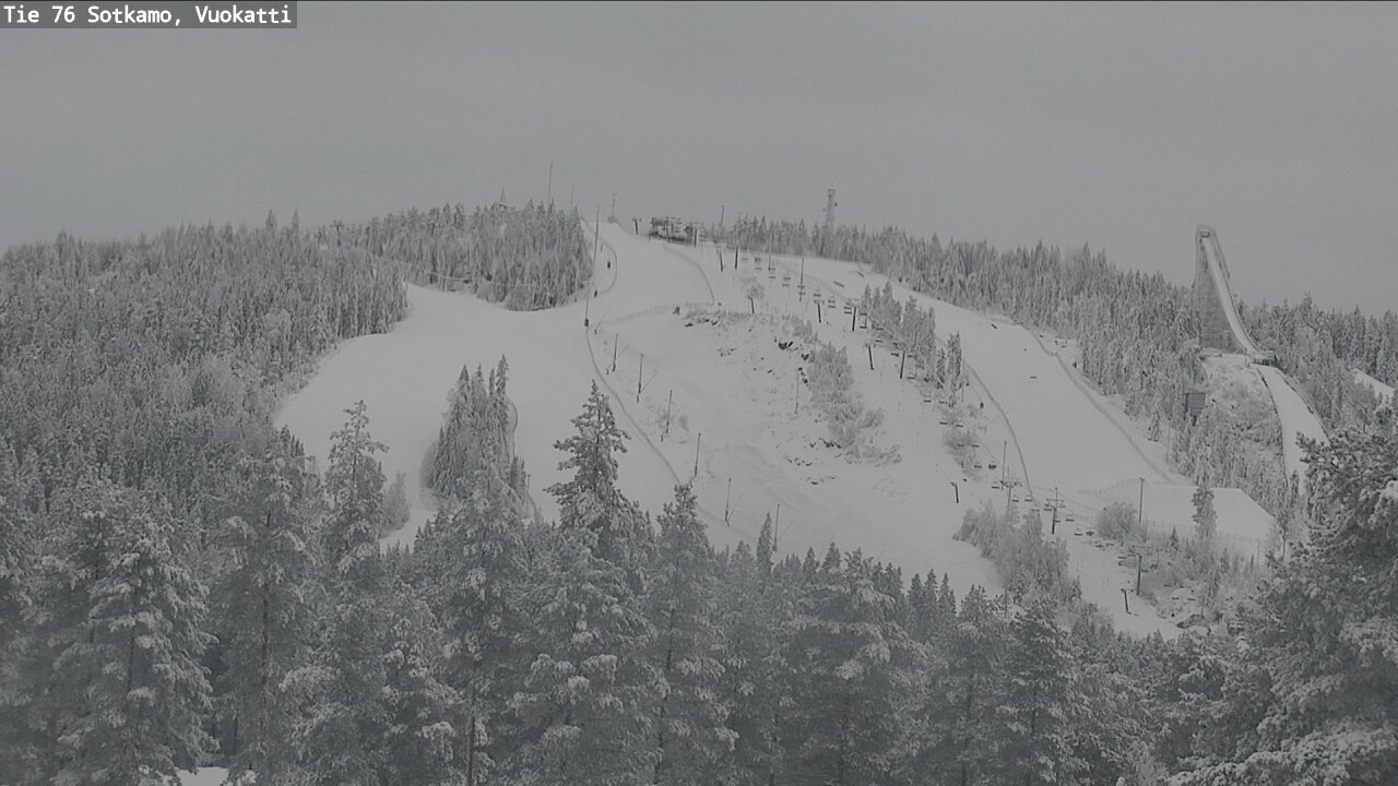 Weather Camera Image Väg 76 Sotkamo, Vuokatti, Sotkamo, Kainuu
