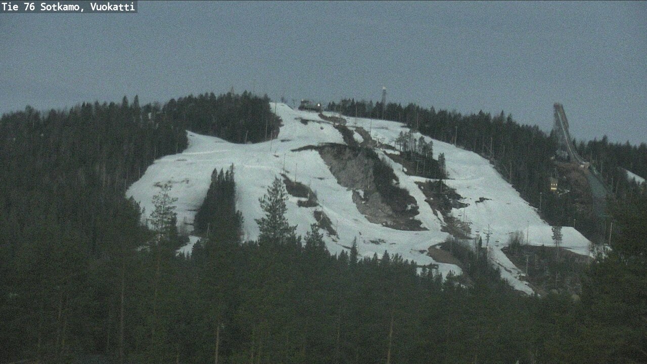 Weather Camera Image Väg 76 Sotkamo, Vuokatti, Sotkamo, Kainuu