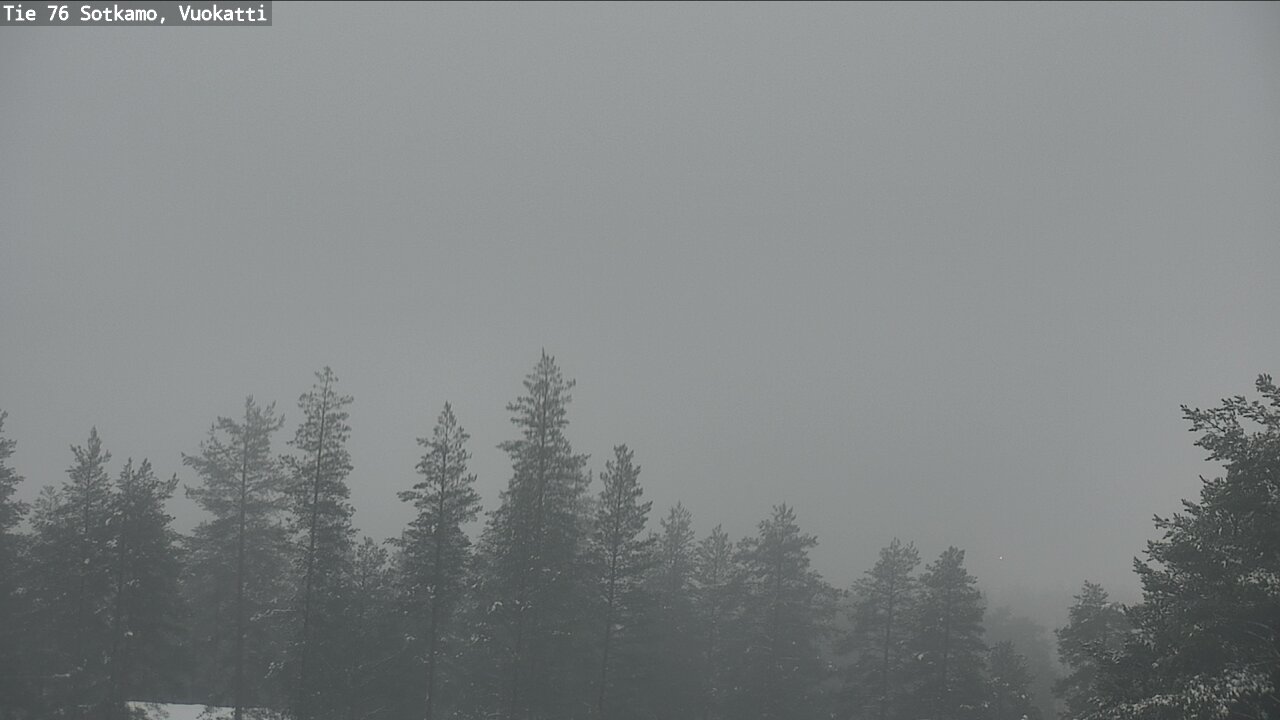 Weather Camera Image Väg 76 Sotkamo, Vuokatti, Sotkamo, Kainuu