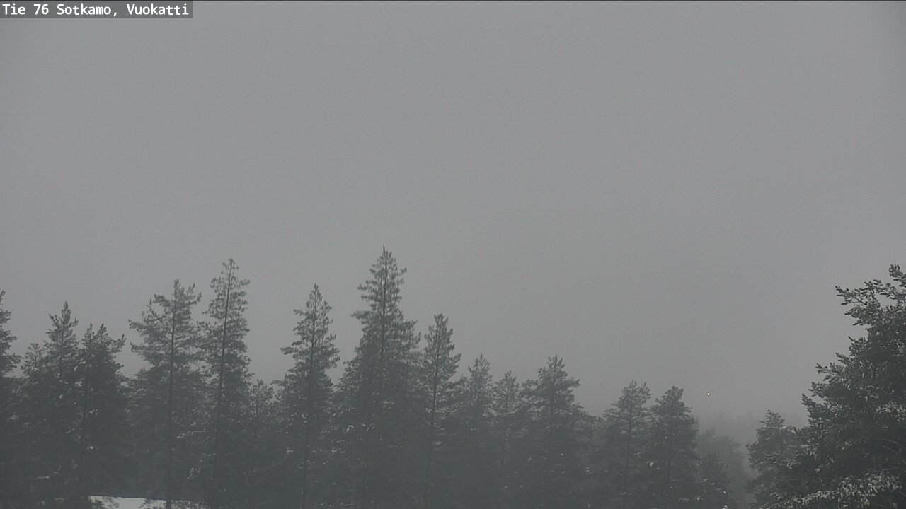 Weather Camera Image Väg 76 Sotkamo, Vuokatti, Sotkamo, Kainuu