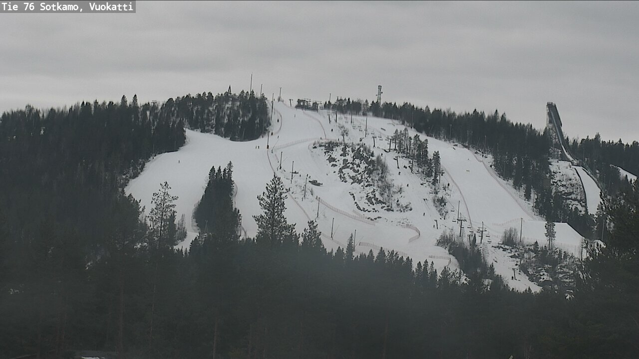 Weather Camera Image Road 76 Sotkamo, Vuokatti, Sotkamo, Kainuu