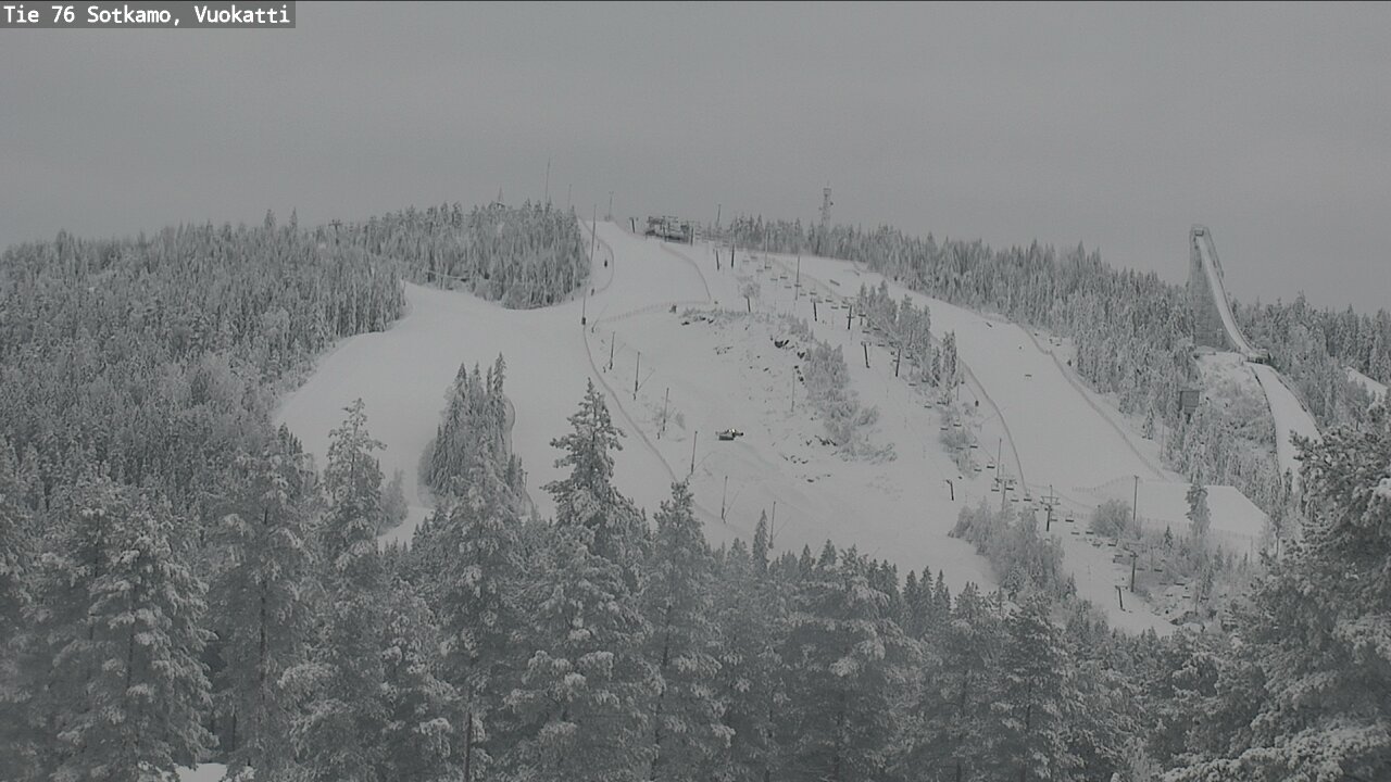 Weather Camera Image Väg 76 Sotkamo, Vuokatti, Sotkamo, Kainuu