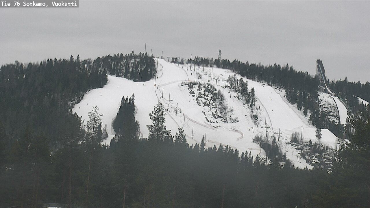 Weather Camera Image Road 76 Sotkamo, Vuokatti, Sotkamo, Kainuu