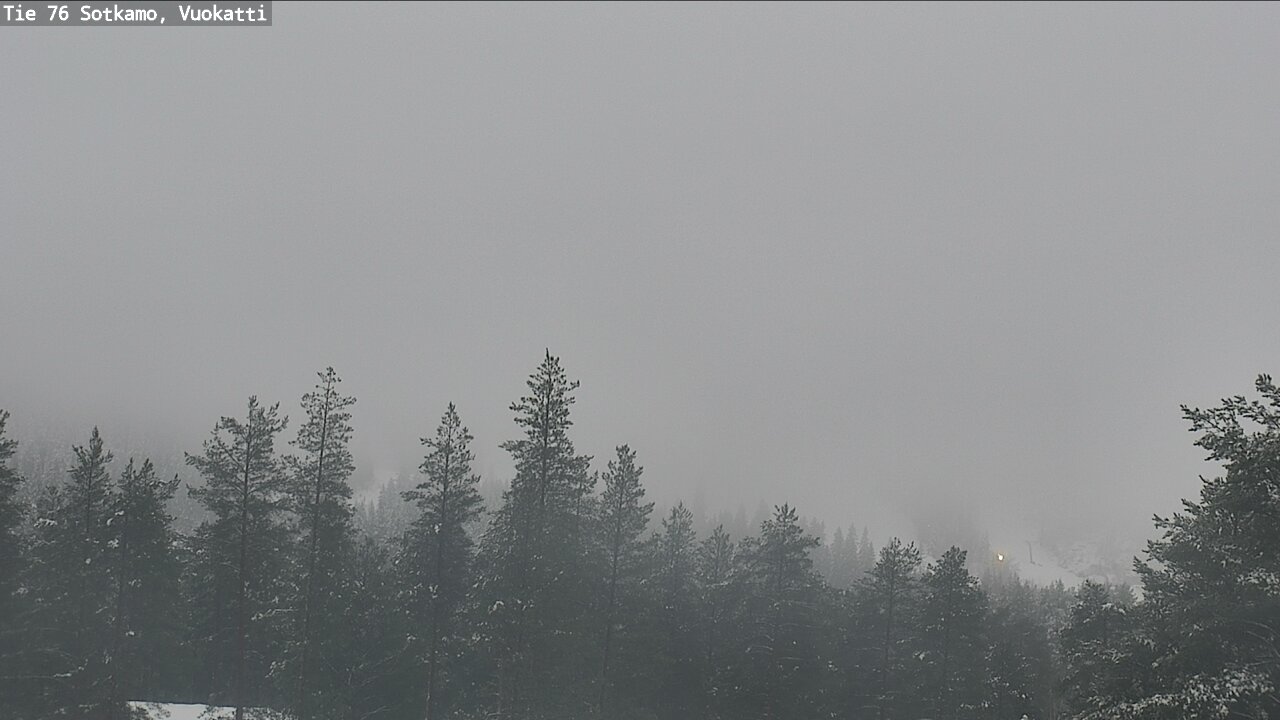 Weather Camera Image Väg 76 Sotkamo, Vuokatti, Sotkamo, Kainuu