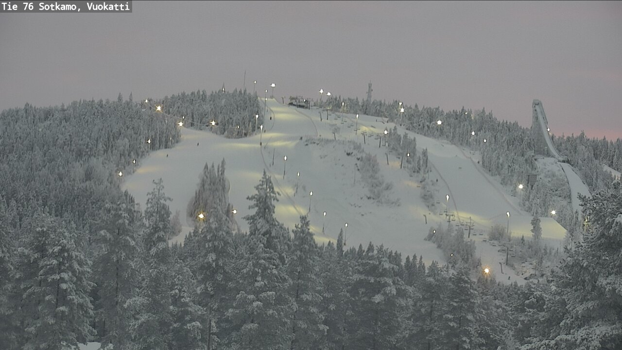 Weather Camera Image Väg 76 Sotkamo, Vuokatti, Sotkamo, Kainuu