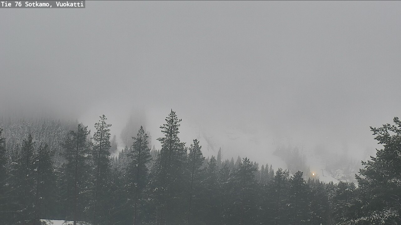Weather Camera Image Väg 76 Sotkamo, Vuokatti, Sotkamo, Kainuu
