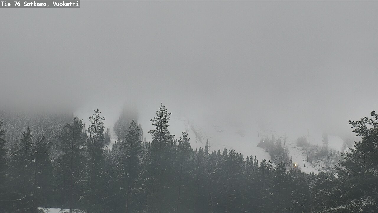 Weather Camera Image Väg 76 Sotkamo, Vuokatti, Sotkamo, Kainuu