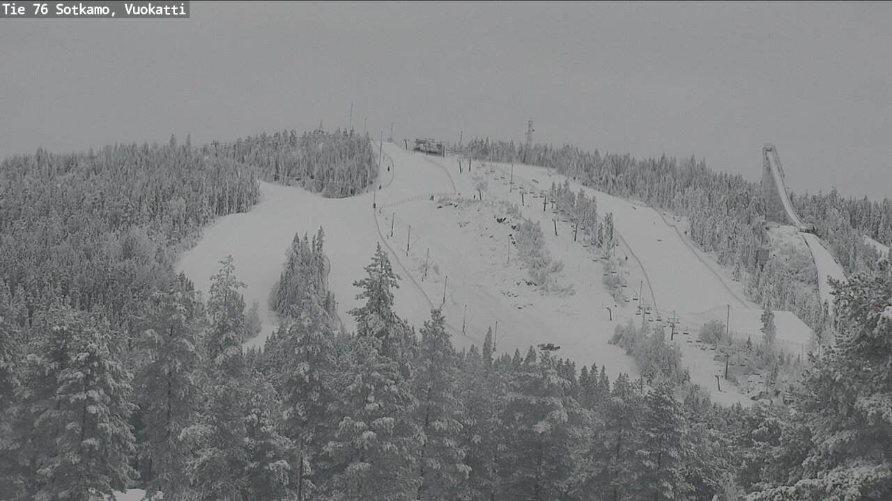 Weather Camera Image Väg 76 Sotkamo, Vuokatti, Sotkamo, Kainuu