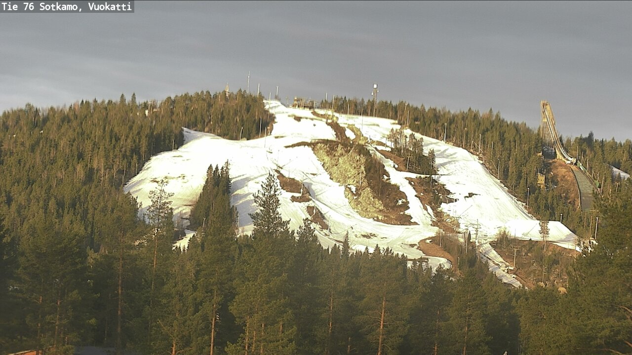 Weather Camera Image Väg 76 Sotkamo, Vuokatti, Sotkamo, Kainuu
