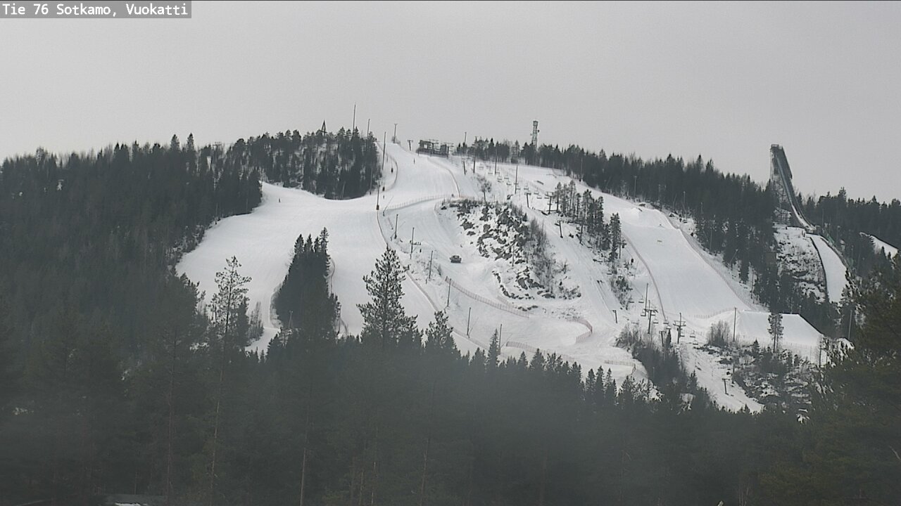 Weather Camera Image Road 76 Sotkamo, Vuokatti, Sotkamo, Kainuu
