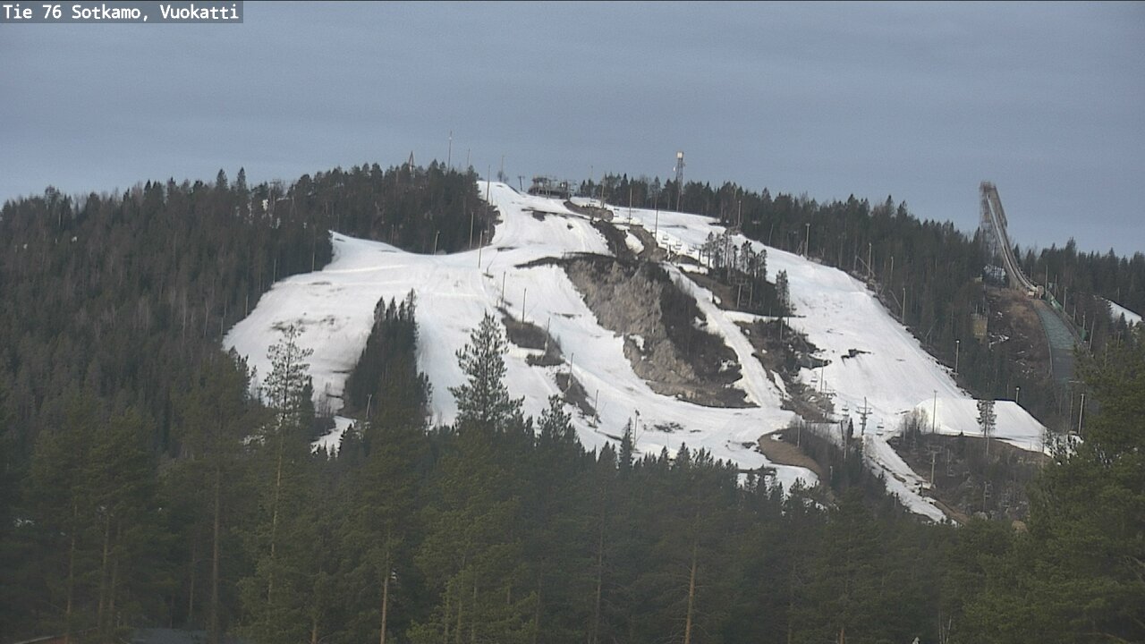 Weather Camera Image Väg 76 Sotkamo, Vuokatti, Sotkamo, Kainuu