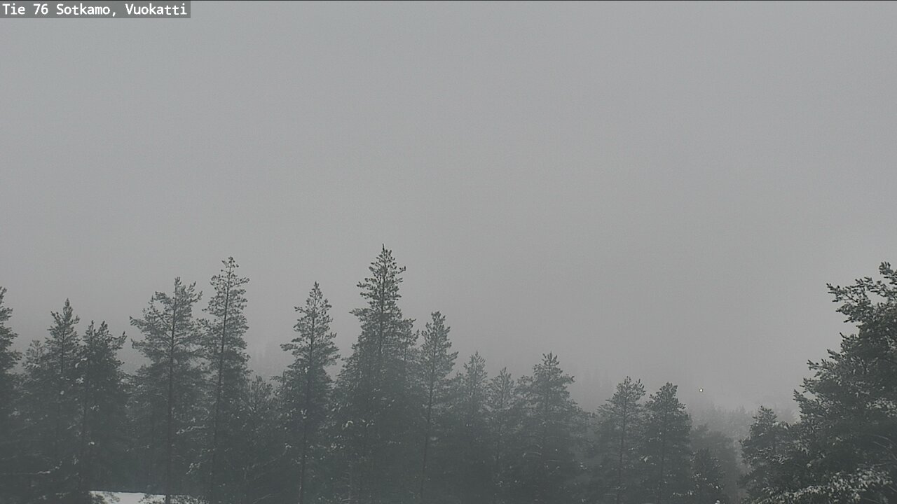 Weather Camera Image Väg 76 Sotkamo, Vuokatti, Sotkamo, Kainuu