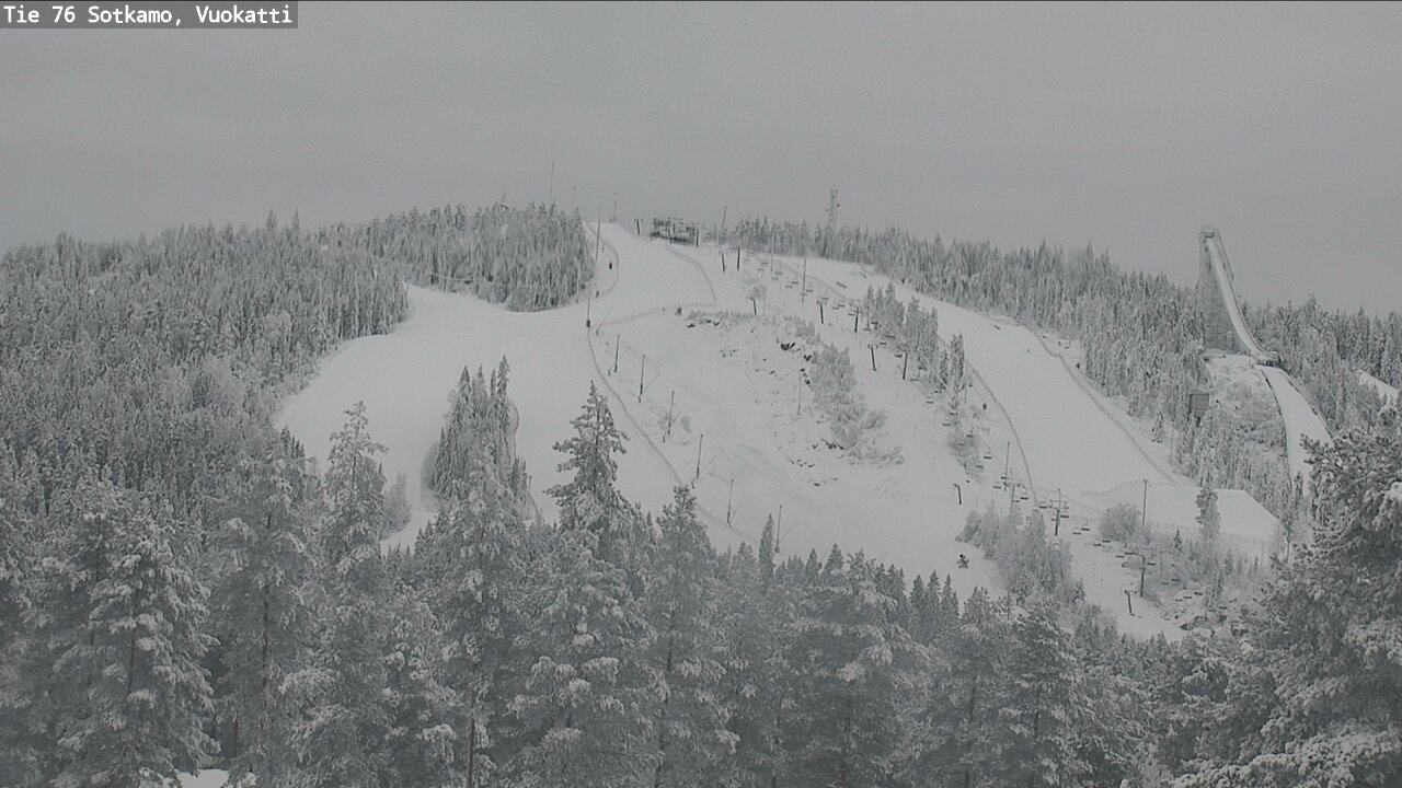 Weather Camera Image Väg 76 Sotkamo, Vuokatti, Sotkamo, Kainuu