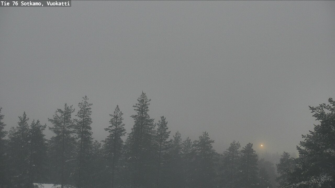 Weather Camera Image Väg 76 Sotkamo, Vuokatti, Sotkamo, Kainuu