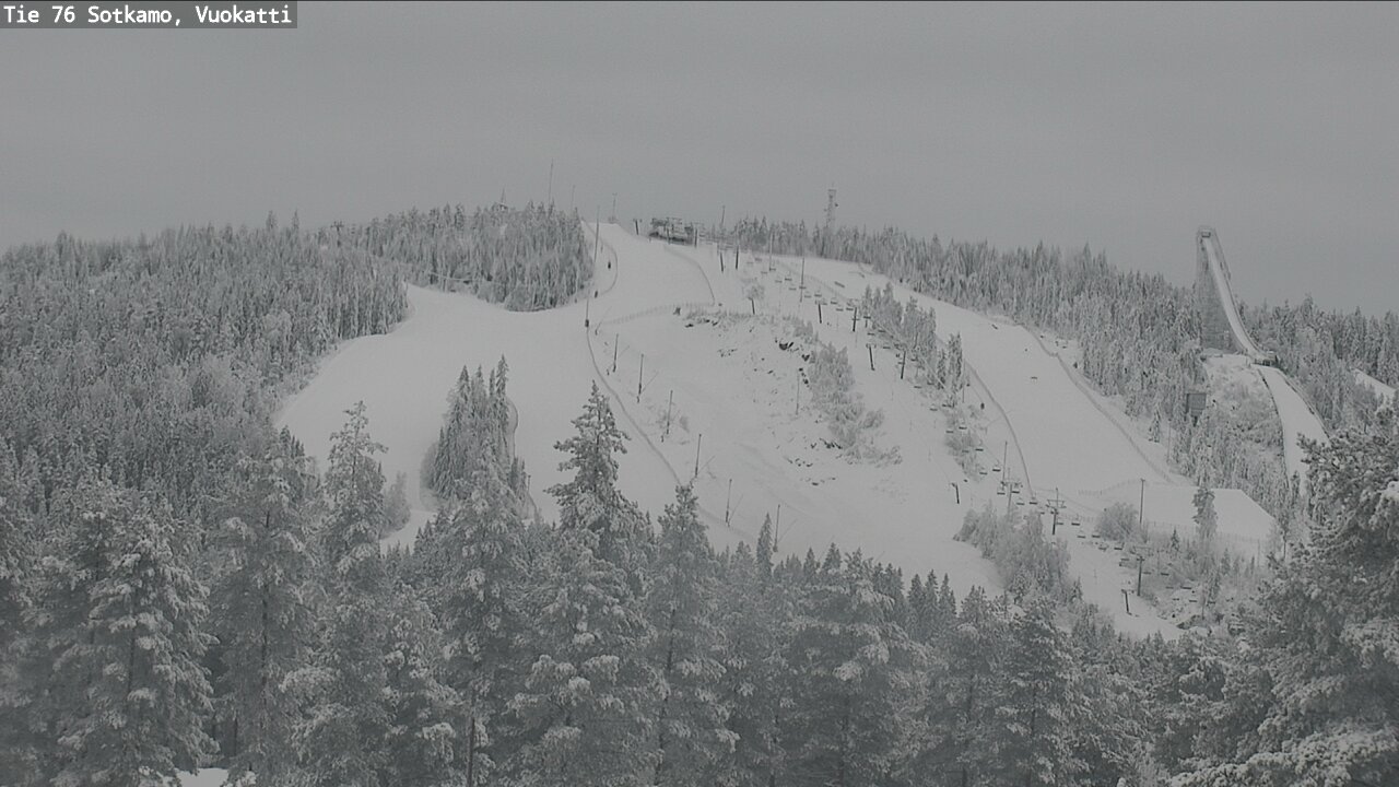 Weather Camera Image Väg 76 Sotkamo, Vuokatti, Sotkamo, Kainuu