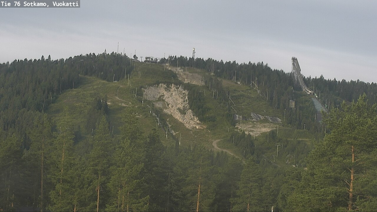 Weather Camera Image Väg 76 Sotkamo, Vuokatti, Sotkamo, Kainuu