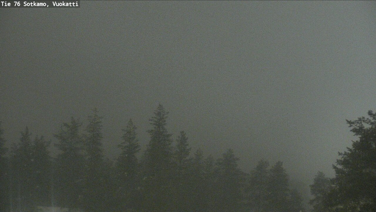Weather Camera Image Väg 76 Sotkamo, Vuokatti, Sotkamo, Kainuu