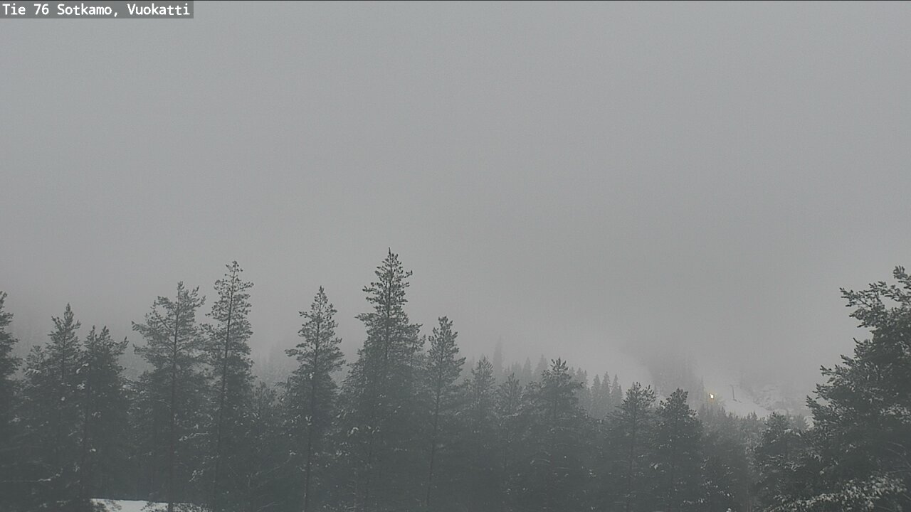 Weather Camera Image Väg 76 Sotkamo, Vuokatti, Sotkamo, Kainuu