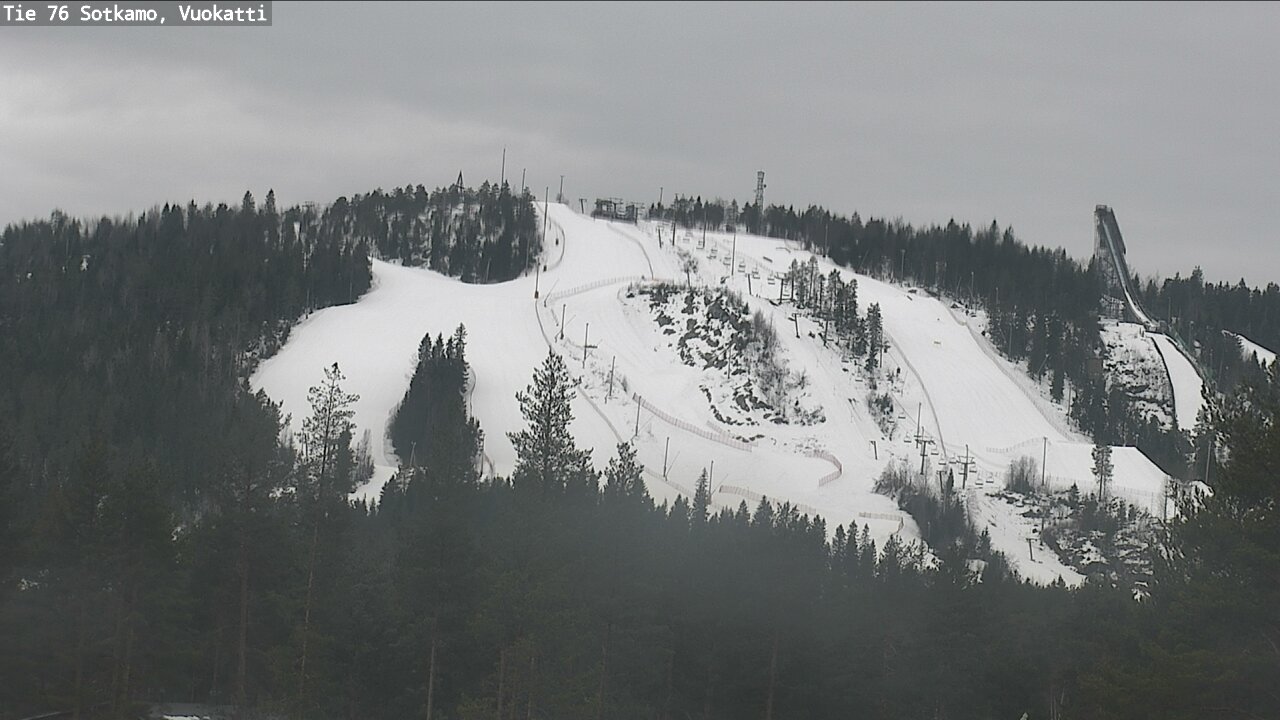 Weather Camera Image Road 76 Sotkamo, Vuokatti, Sotkamo, Kainuu