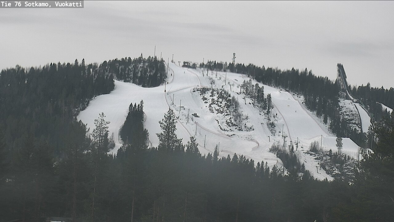 Weather Camera Image Road 76 Sotkamo, Vuokatti, Sotkamo, Kainuu