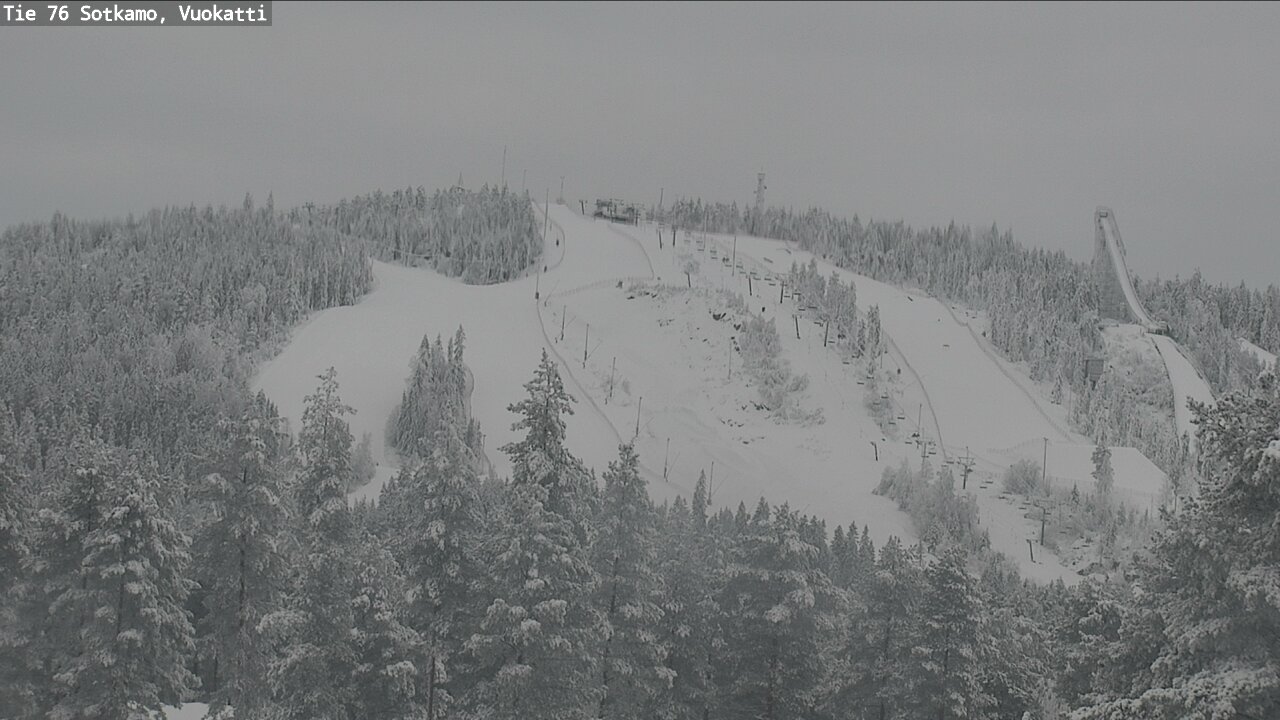 Weather Camera Image Väg 76 Sotkamo, Vuokatti, Sotkamo, Kainuu