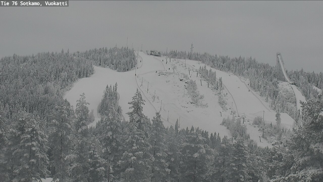 Weather Camera Image Väg 76 Sotkamo, Vuokatti, Sotkamo, Kainuu