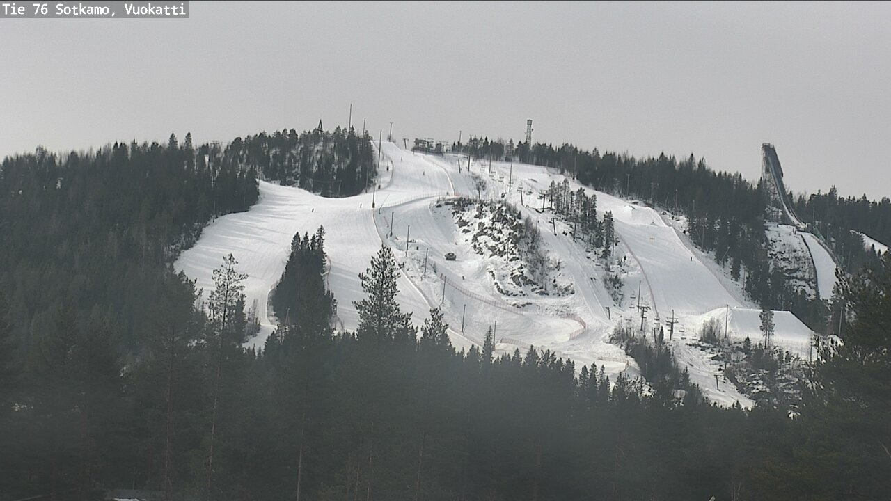 Weather Camera Image Road 76 Sotkamo, Vuokatti, Sotkamo, Kainuu