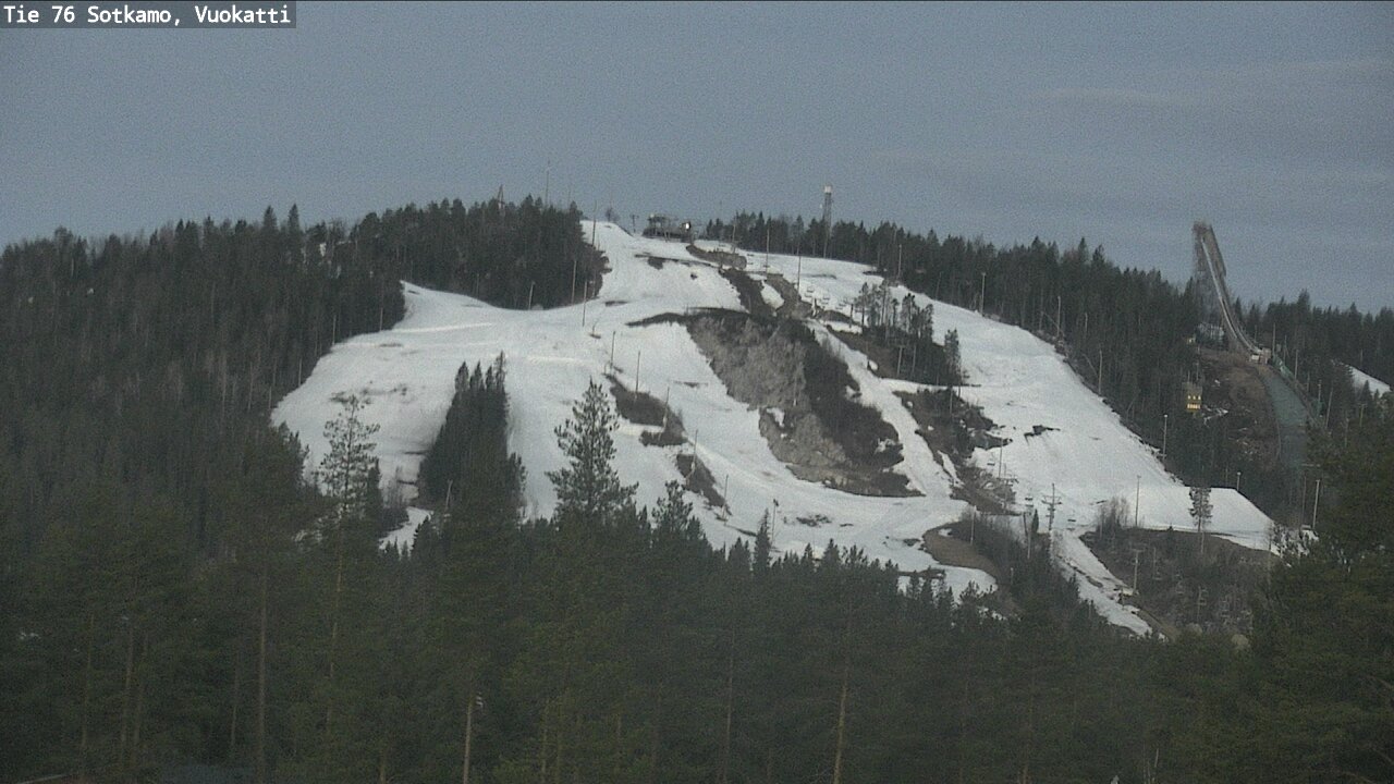 Weather Camera Image Väg 76 Sotkamo, Vuokatti, Sotkamo, Kainuu