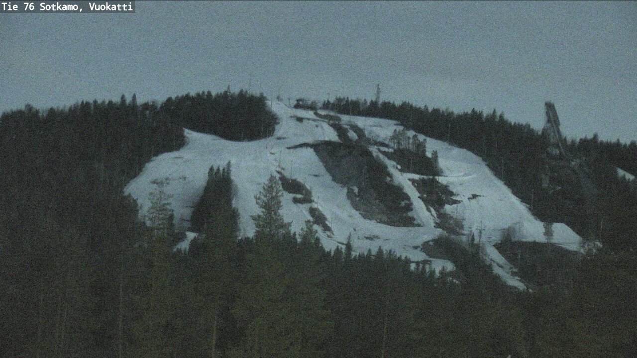 Weather Camera Image Väg 76 Sotkamo, Vuokatti, Sotkamo, Kainuu