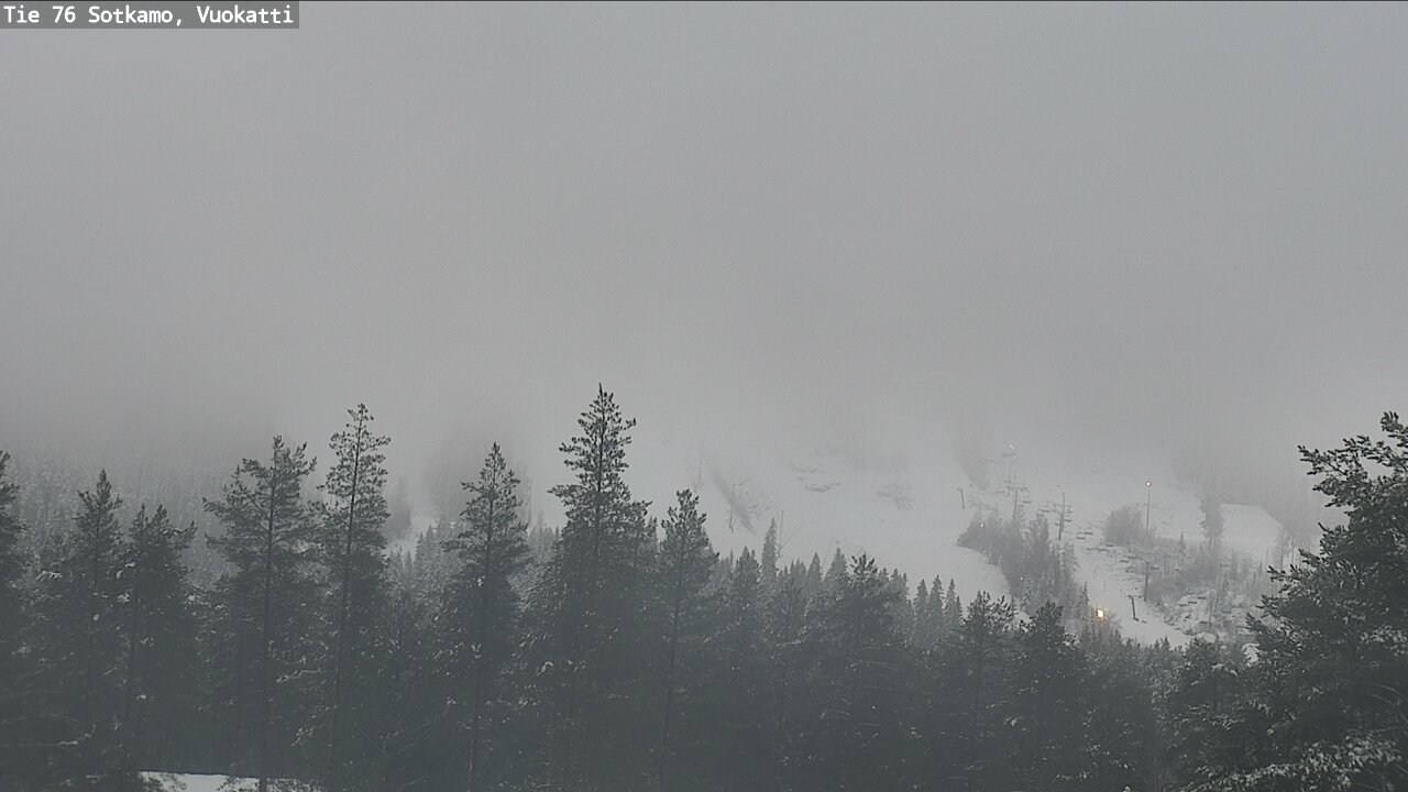 Weather Camera Image Väg 76 Sotkamo, Vuokatti, Sotkamo, Kainuu