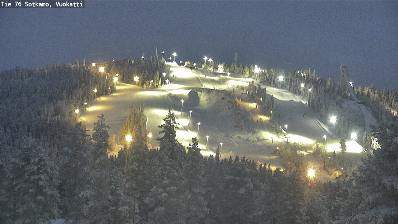 Weather Camera Image Väg 76 Sotkamo, Vuokatti, Sotkamo, Kainuu