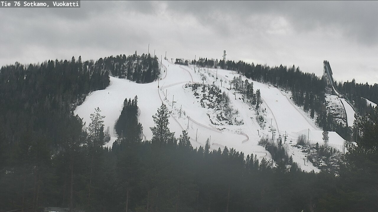 Weather Camera Image Road 76 Sotkamo, Vuokatti, Sotkamo, Kainuu
