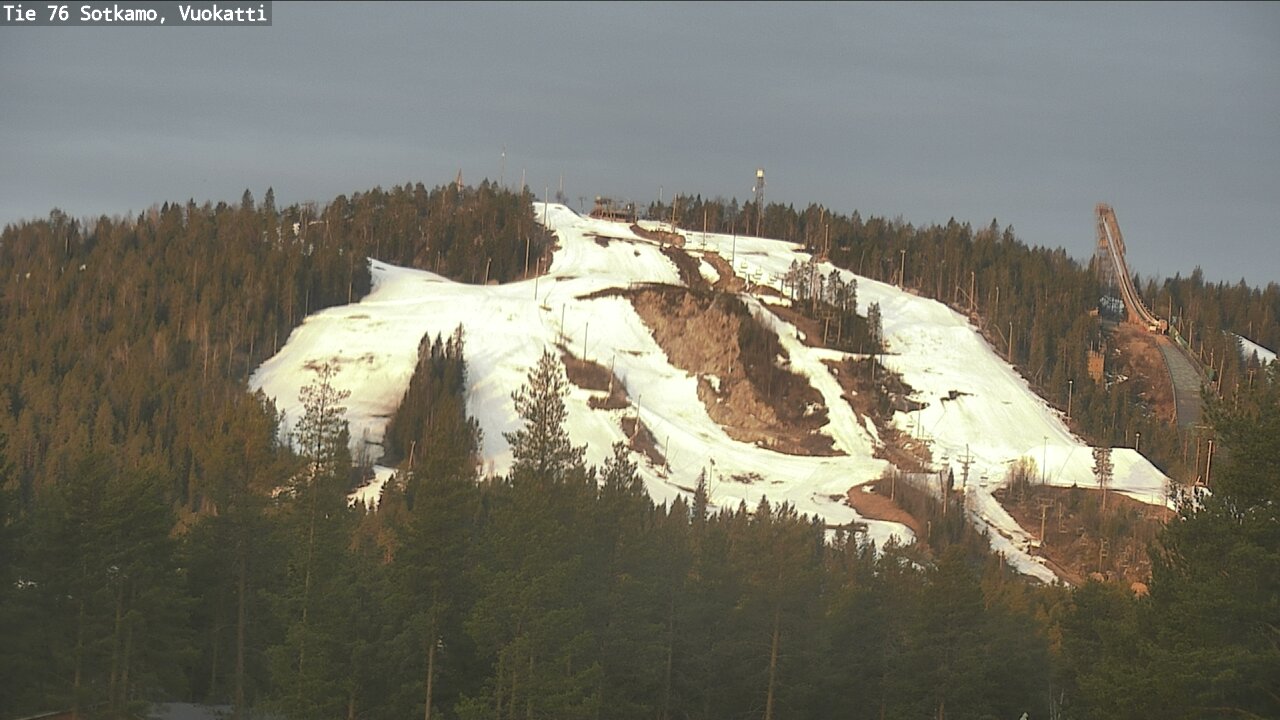 Weather Camera Image Väg 76 Sotkamo, Vuokatti, Sotkamo, Kainuu