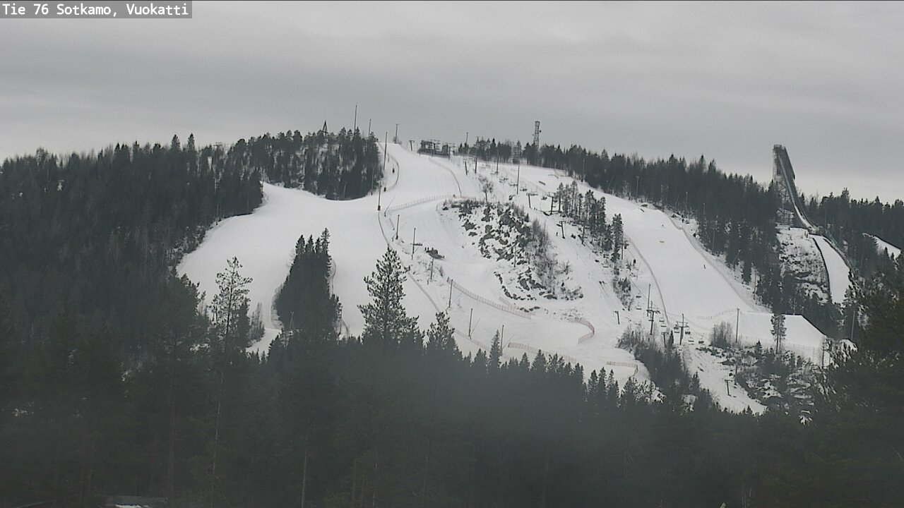 Weather Camera Image Road 76 Sotkamo, Vuokatti, Sotkamo, Kainuu