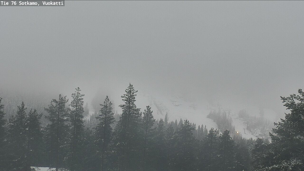 Weather Camera Image Väg 76 Sotkamo, Vuokatti, Sotkamo, Kainuu