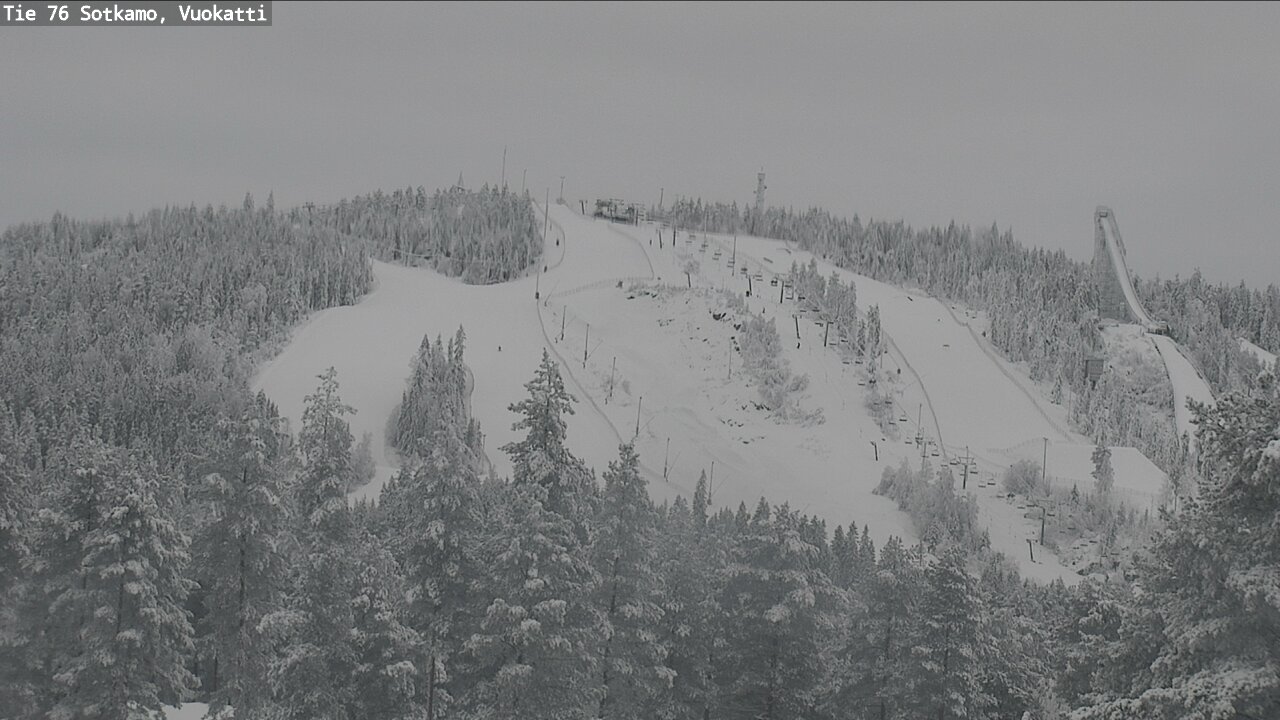 Weather Camera Image Väg 76 Sotkamo, Vuokatti, Sotkamo, Kainuu