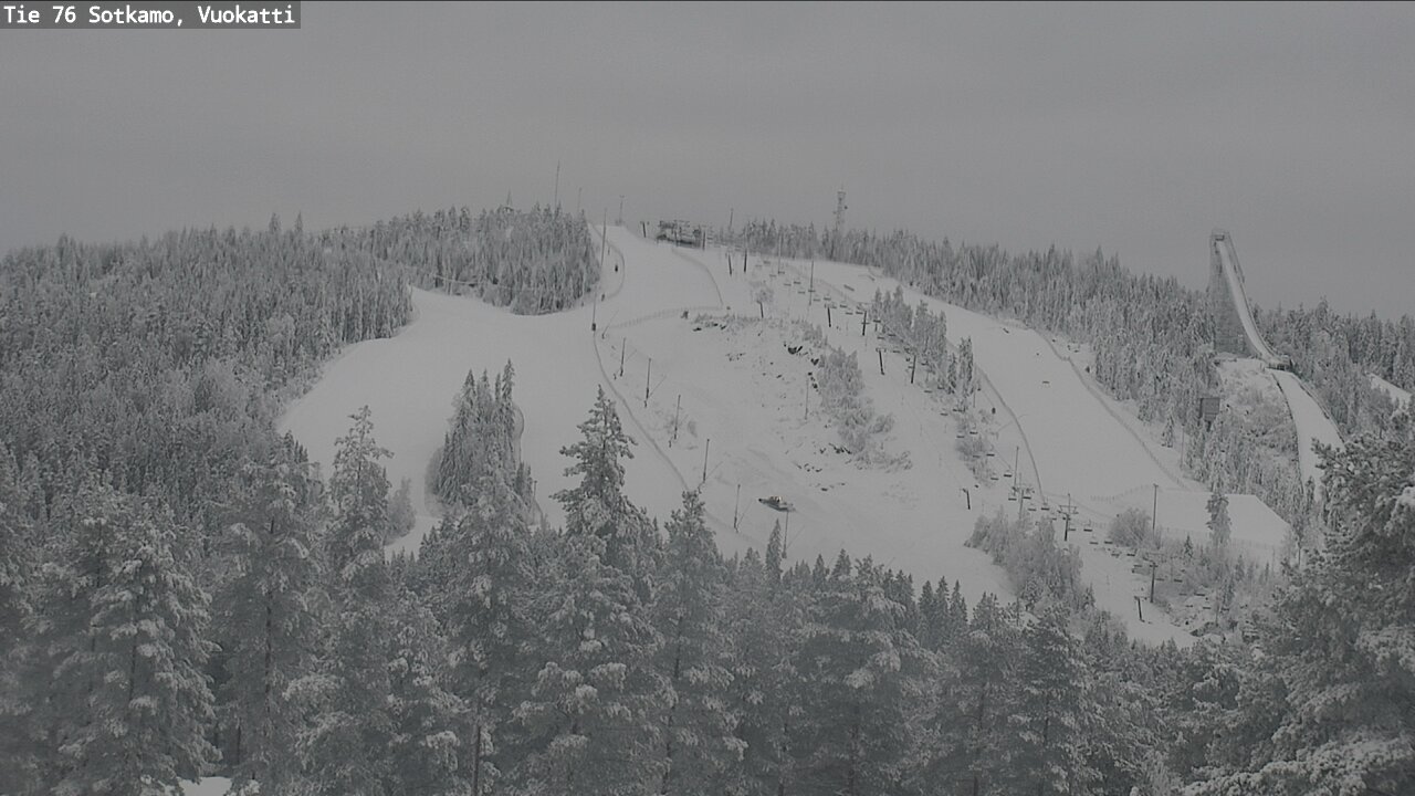 Weather Camera Image Väg 76 Sotkamo, Vuokatti, Sotkamo, Kainuu