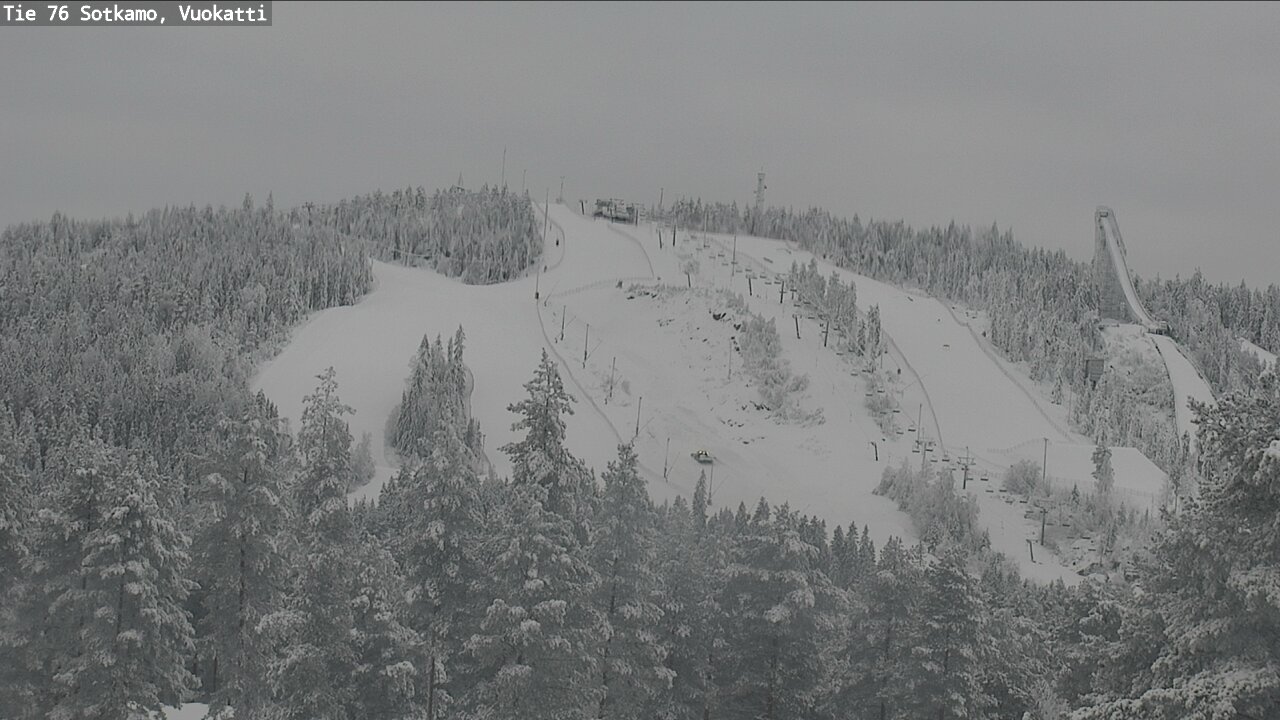 Weather Camera Image Väg 76 Sotkamo, Vuokatti, Sotkamo, Kainuu