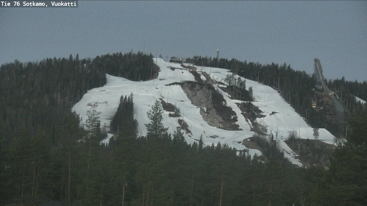 Weather Camera Image Väg 76 Sotkamo, Vuokatti, Sotkamo, Kainuu