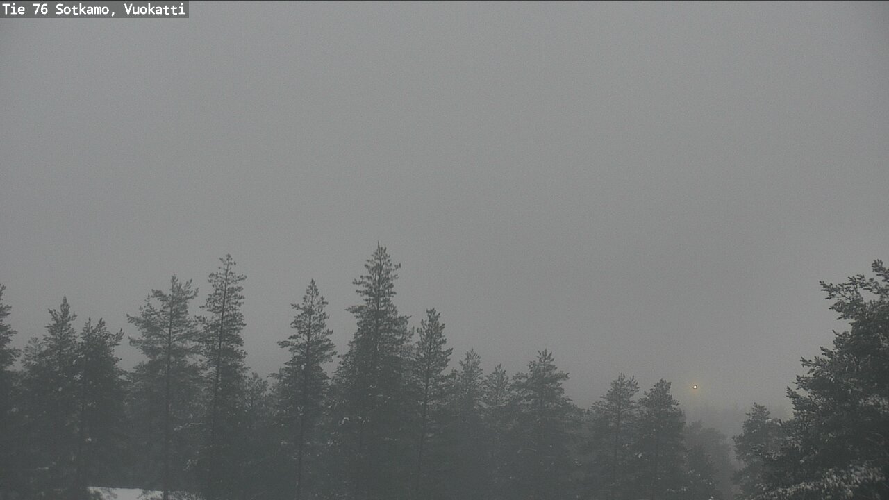 Weather Camera Image Väg 76 Sotkamo, Vuokatti, Sotkamo, Kainuu