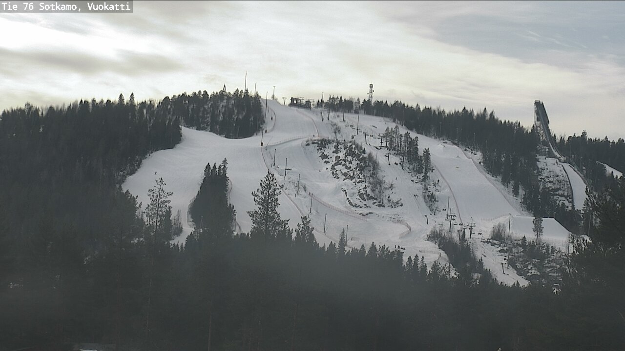 Weather Camera Image Road 76 Sotkamo, Vuokatti, Sotkamo, Kainuu
