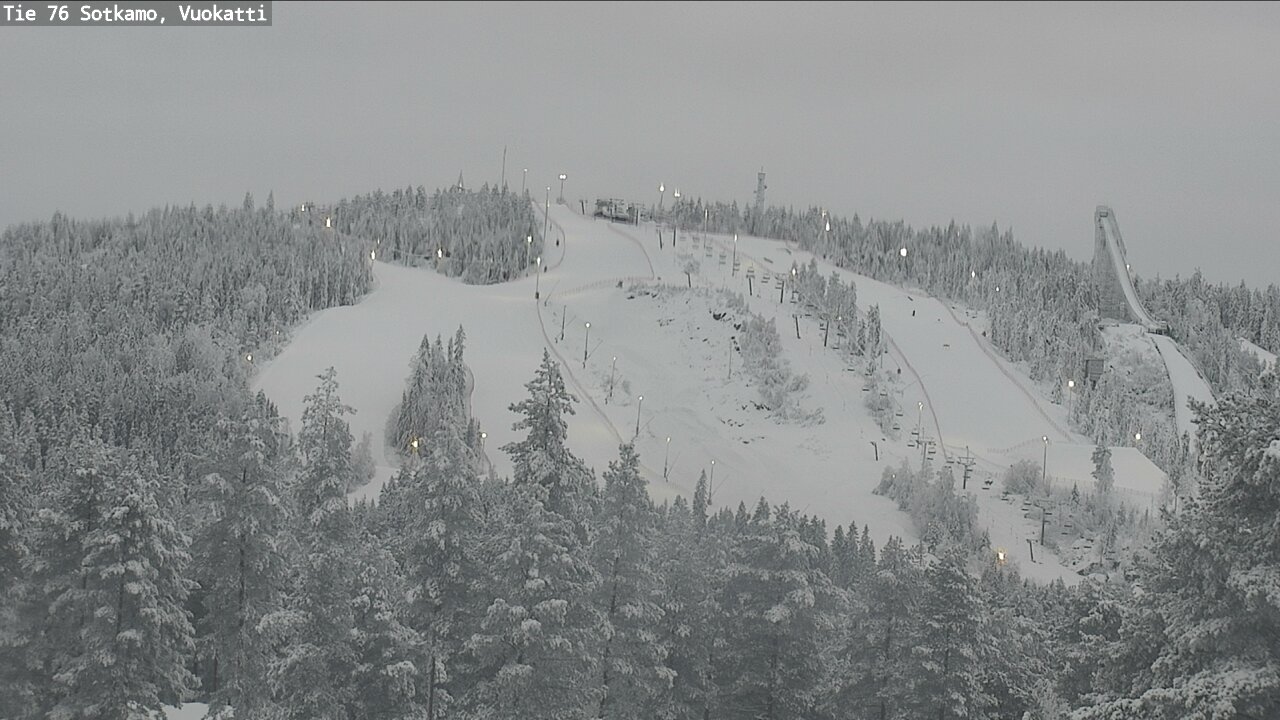 Weather Camera Image Väg 76 Sotkamo, Vuokatti, Sotkamo, Kainuu